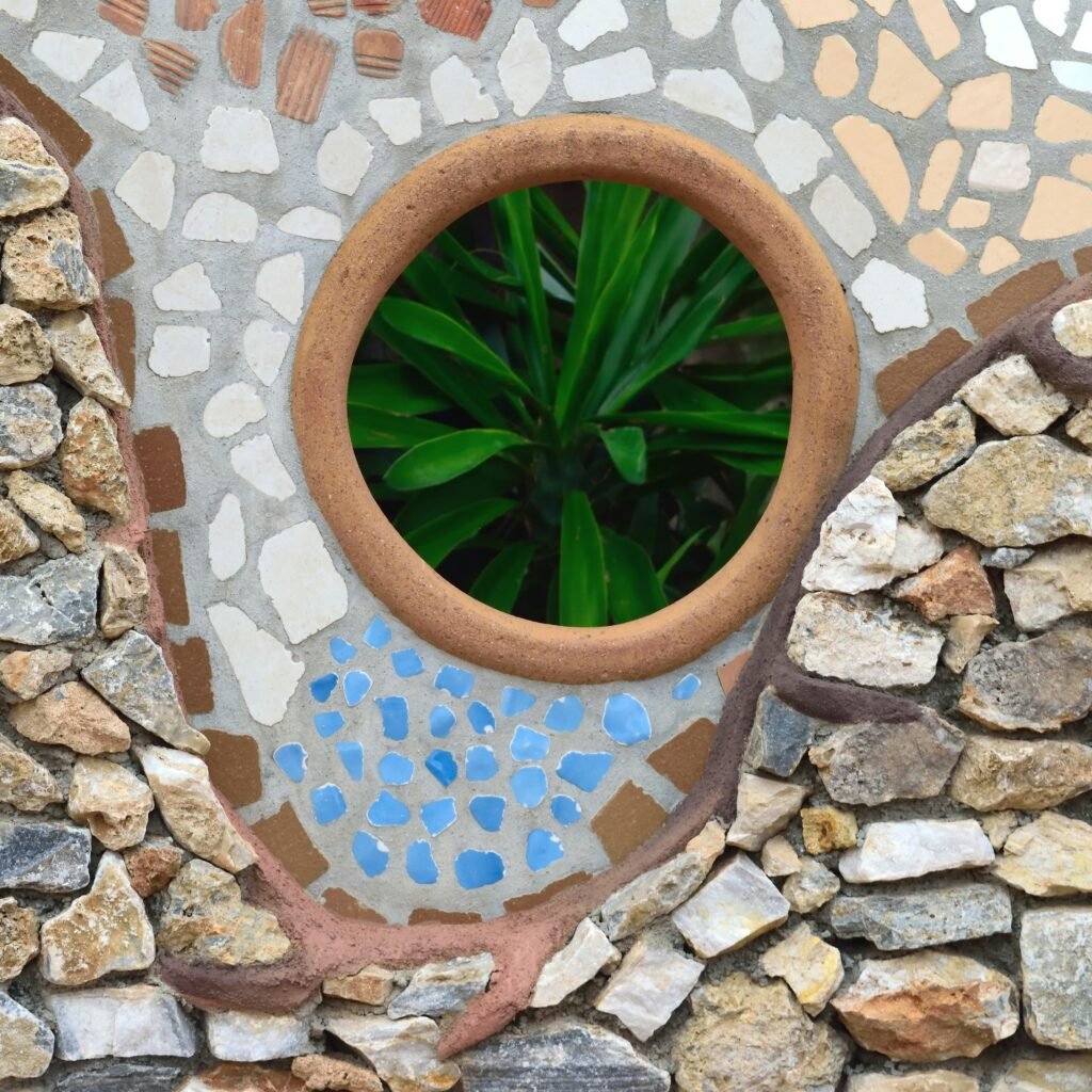 Real tile and architectural photography used as editorial inspiration. Not a photograph or approved color sample of Octagon in Forest Green.