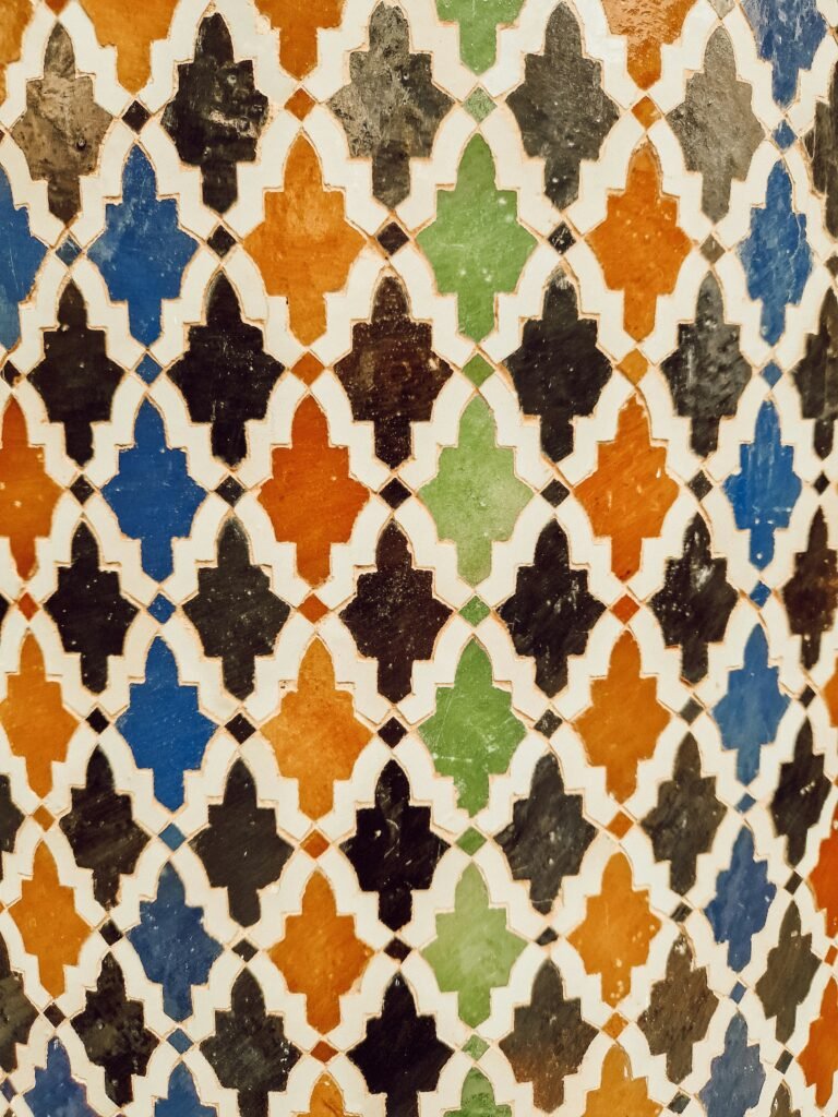 Real tile and architectural photography used as editorial inspiration. Not a photograph or approved color sample of Long Rectangle in Soft Taupe.