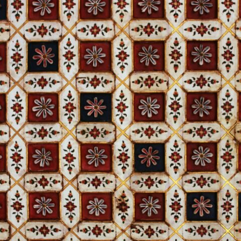 Real tile and architectural photography used as editorial inspiration. Not a photograph or approved color sample of Long Rectangle in Blush Pink.