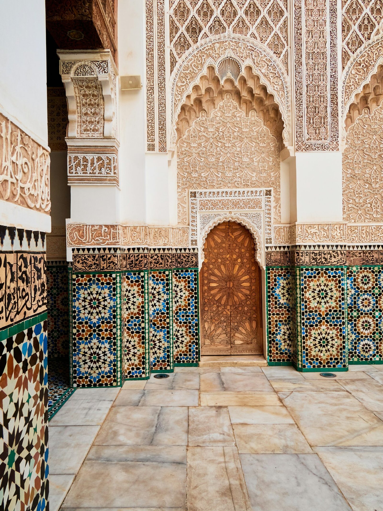 Real photo of tiled Moroccan interior, editorial inspiration, not product inventory
