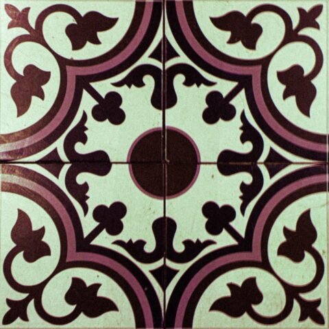 Real tile and architectural photography used as editorial inspiration. Not a photograph or approved color sample of Long Rectangle in Cobalt Blue.